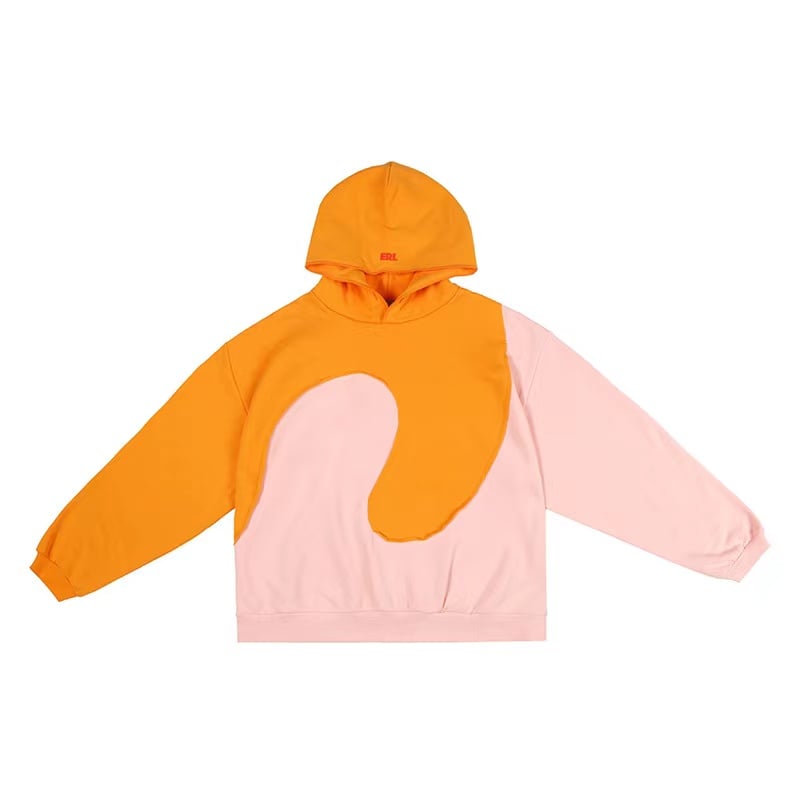 Personalized Hooded Patchwork Sweater for Men