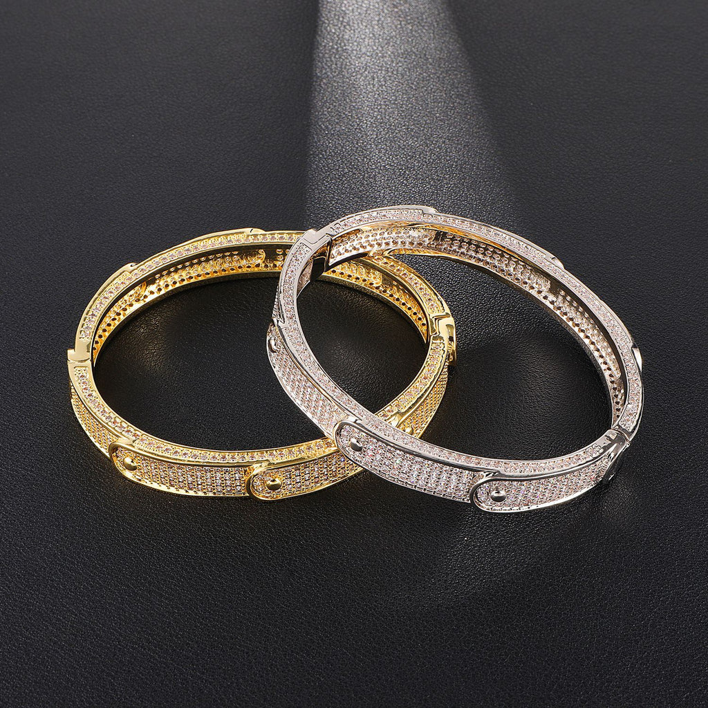 Men's Hip Hop Bracelet with Zircon Stones