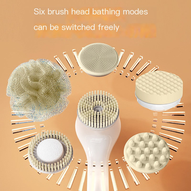 Rotating Electric Bath Brush - Waterproof Exfoliating Tool