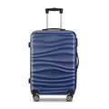 20-Inch Travel Luggage with Zipper and Wheels