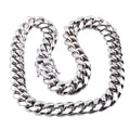 Men's Cuban Link Necklace with Dragon Head Clasp
