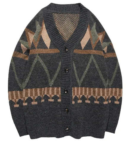Casual Knitted Cardigan Jacket for Men