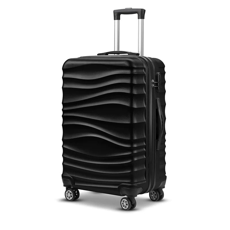 20-Inch Travel Luggage with Zipper and Wheels