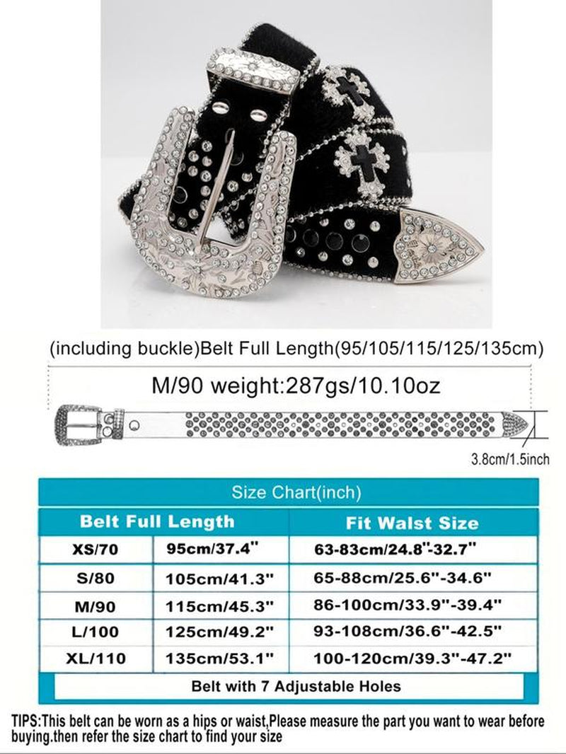 Easter Y2K Rhinestone Decor Belt, Wide Waistband for Party, Designer Belt, Country Rivet Full Rhinestone Men & Women Accessories for Daily Clothing Decor, Belts for Women, Rhinestone Decorated Belt