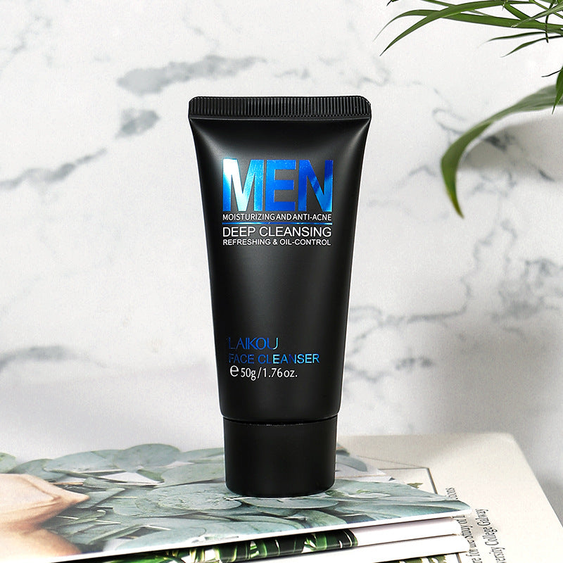 LAIKOU Men's Exfoliating Face Wash 50g Cleansing Cream