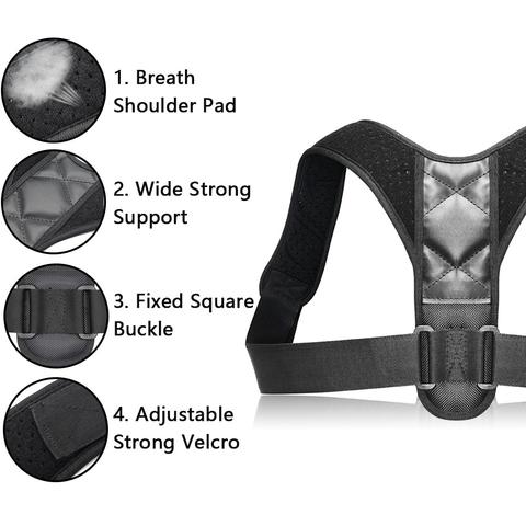 Posture Corrector for Men and Women - Adjustable Design
