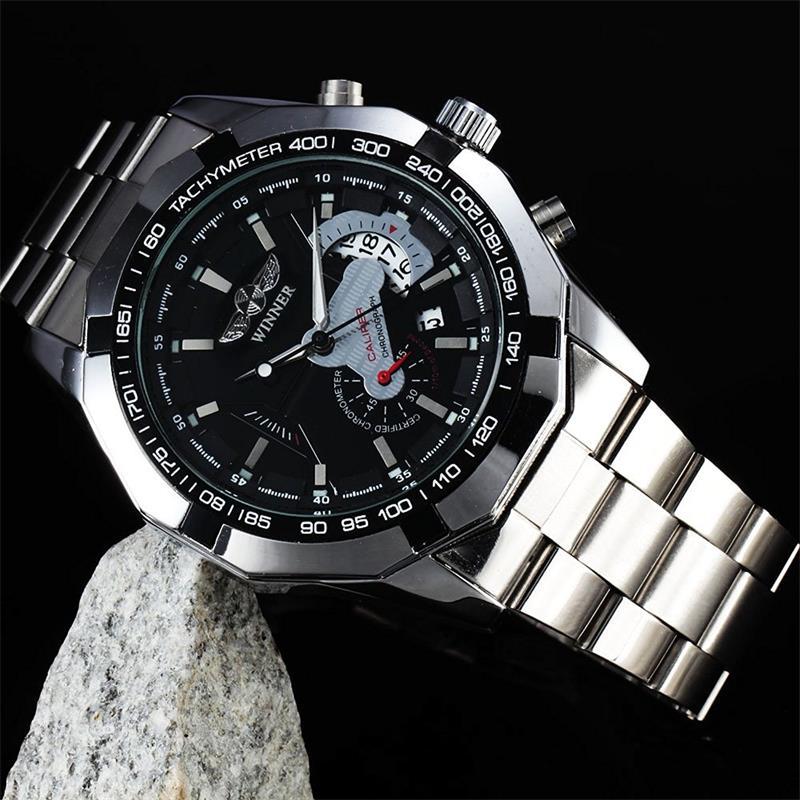 Men's Steel Band Automatic Mechanical Watch