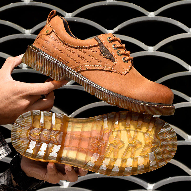 Men's Casual Trendy Low-Cut Lace-Up Shoes Plus Size
