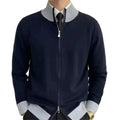 Trendy Long Sleeve Knitwear Coat for Men