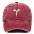 SKOTON LCC Car Logo Baseball Cap Embroidered Structured Cotton Dad Hat for Men Women (Cotton Wine red)