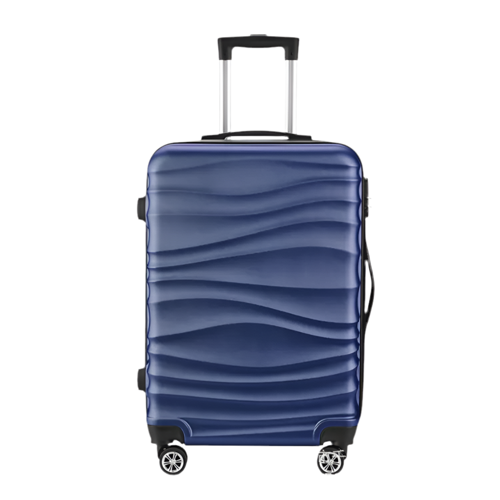 20-Inch Travel Luggage with Zipper and Wheels