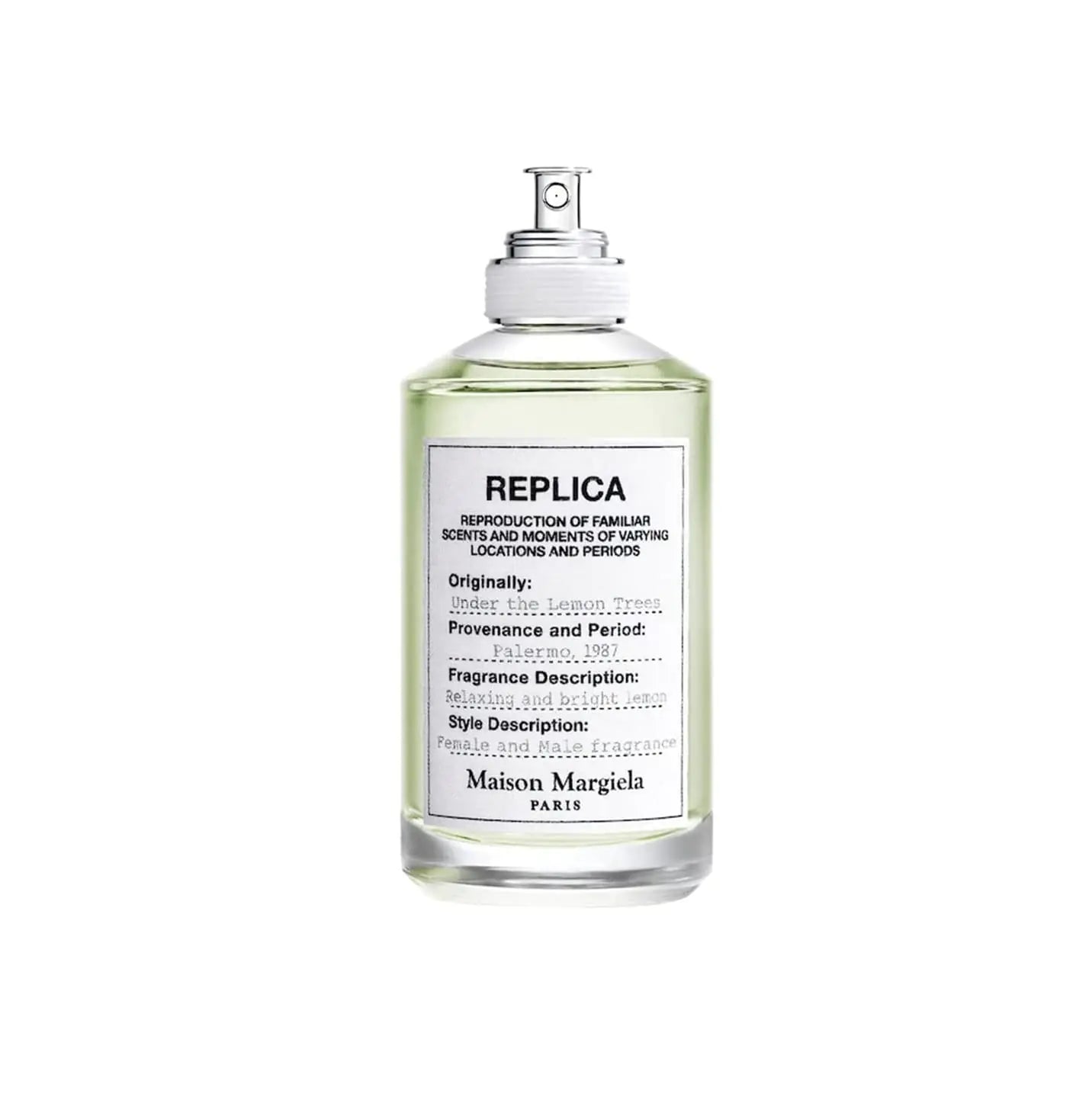 Maison Margiela Replica Under The Lemon Trees Eau De Toilette Spray (Unisex Tester) Women 3.4 Fl Oz (Pack of 1)