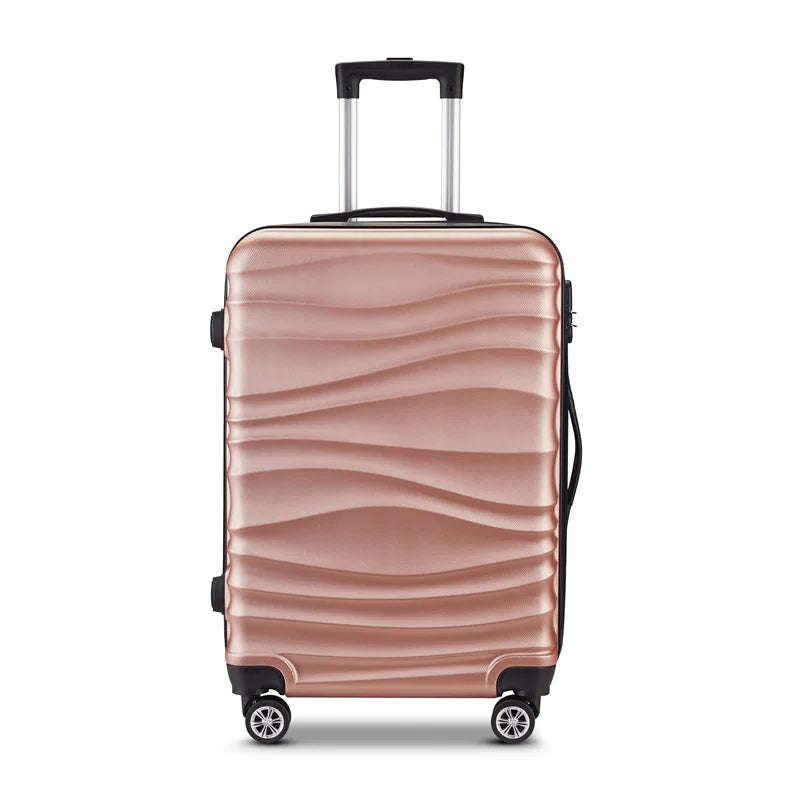 20-Inch Travel Luggage with Zipper and Wheels