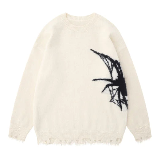 American Retro Spider Sweater for Men