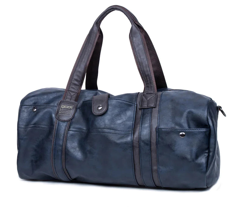 Portable Round Cylinder Casual Travel Bag