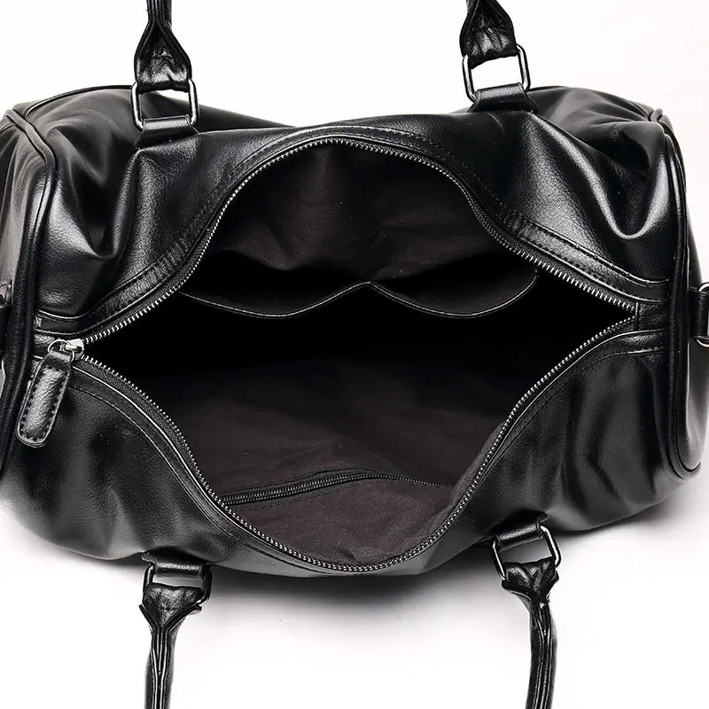 Travel Bag, Leather Men's Shoulder Tote