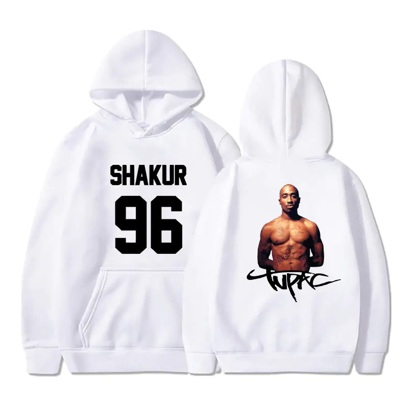 Original  2Pac Printed Pullover Hoodie for Men