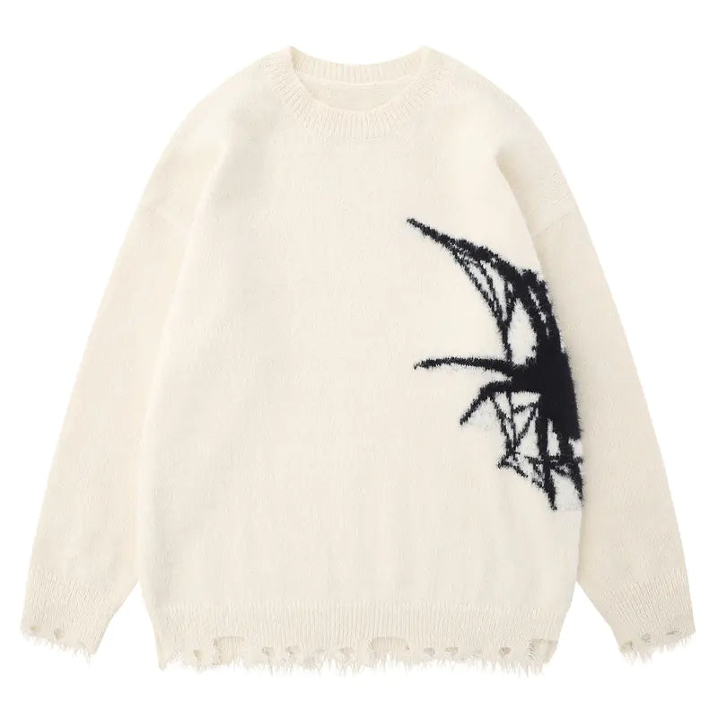 American Retro Spider Sweater for Men