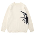 American Retro Spider Sweater for Men