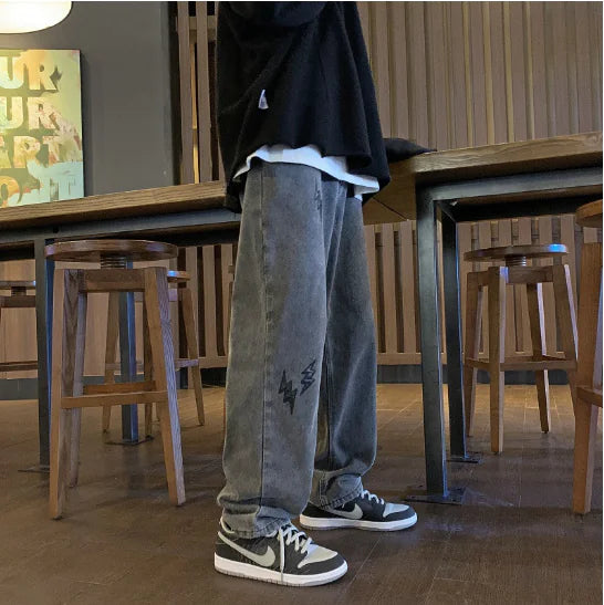 Vintage Smoky Grey Jeans for Men