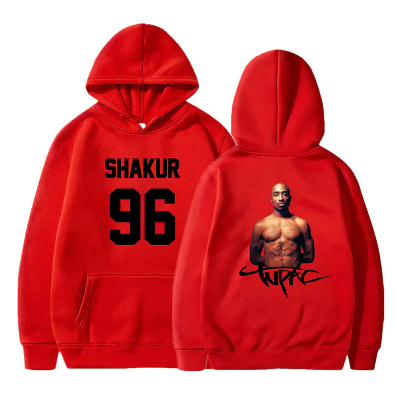 Original  2Pac Printed Pullover Hoodie for Men