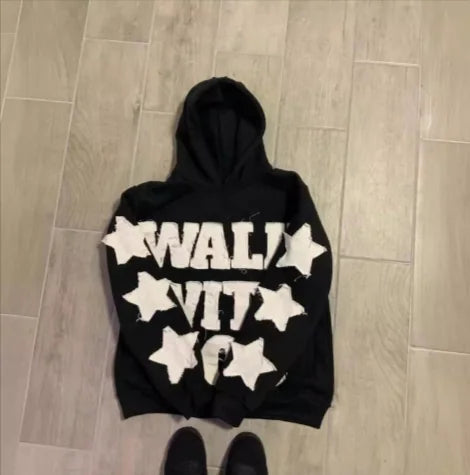 Hip-Hop Letter Embroidered Hoodie