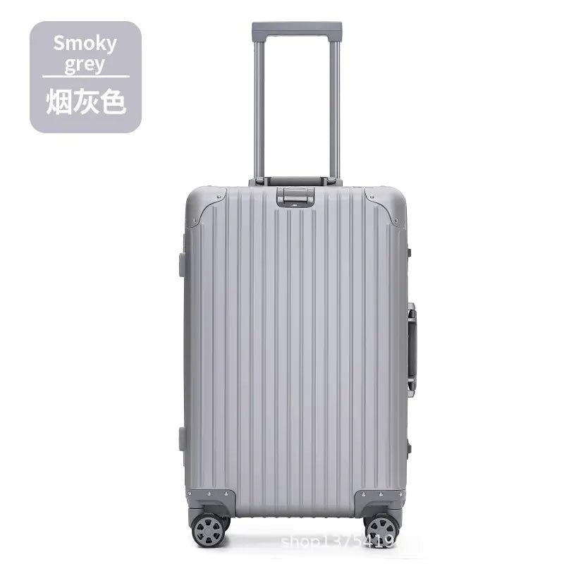 Aluminum-Magnesium Alloy Rolling Business Luggage 20/24/28"