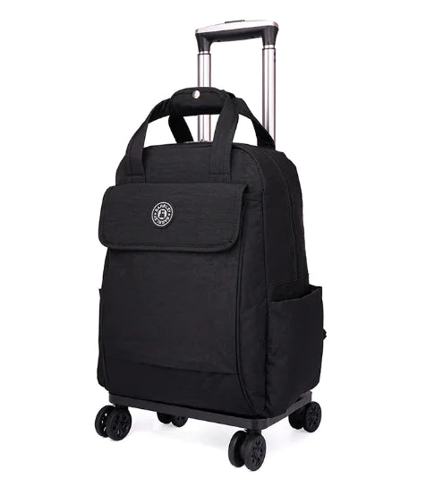 Canvas Printed Travel Bag with Wheels