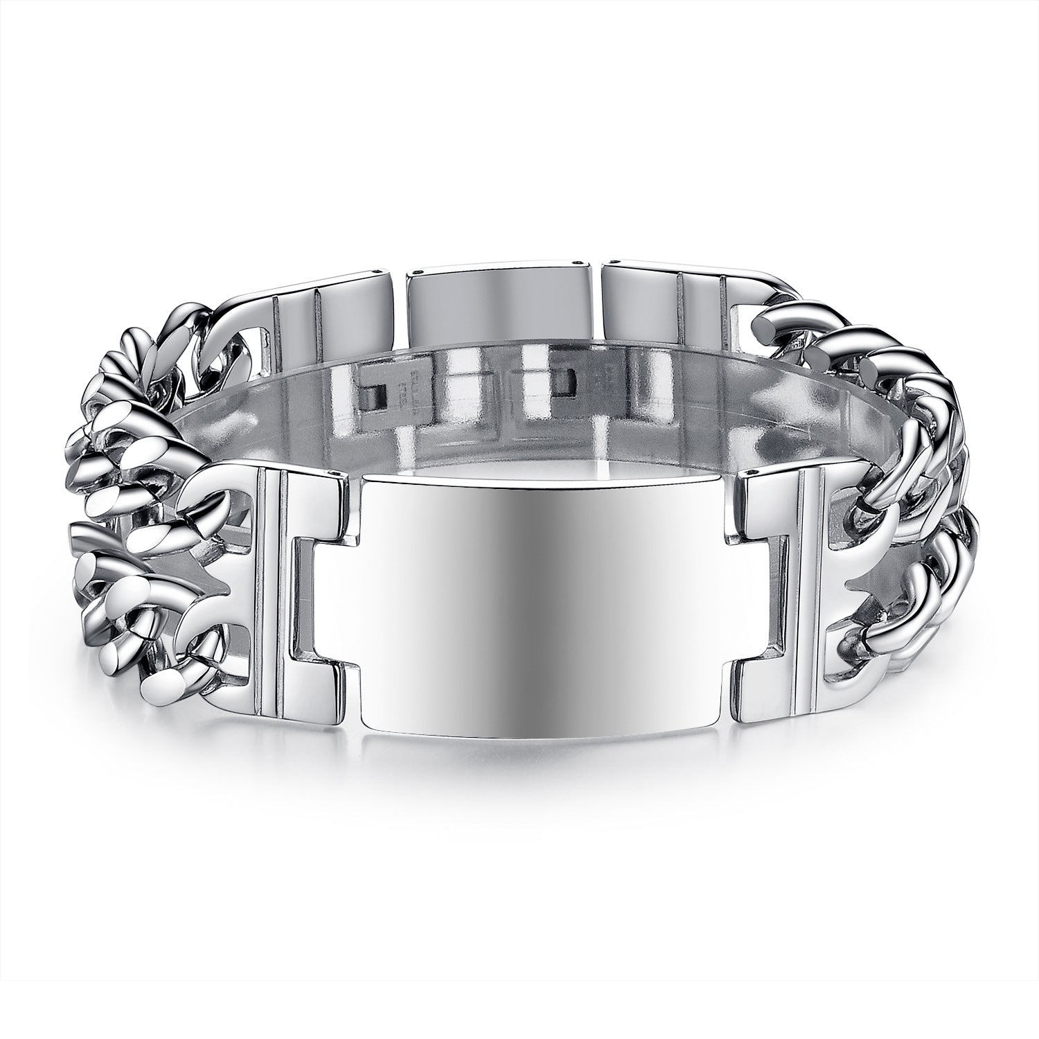 Classic Men's Titanium Steel Cross Bracelet