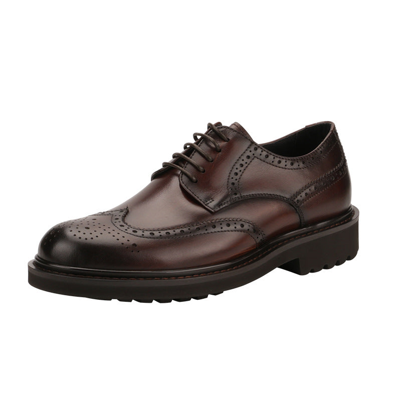 Leather Round Toe Shoes for Men of All Ages