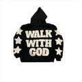 Hip-Hop Letter Embroidered Hoodie