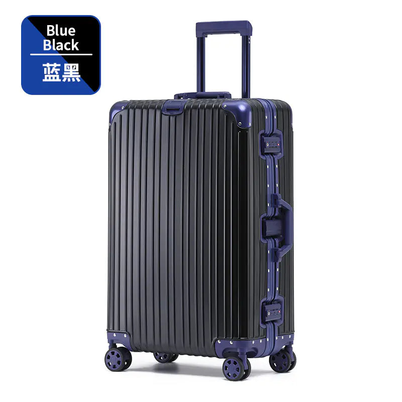 Aluminum-Magnesium Alloy Rolling Business Luggage 20/24/28"