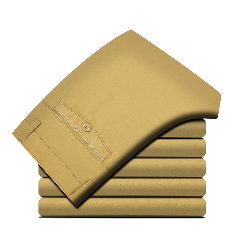 Straight-Leg Pants for Business Middle-Aged and Elderly