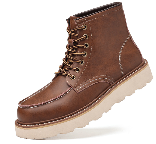 2026 British Style Mid-High Men's Tooling Shoes