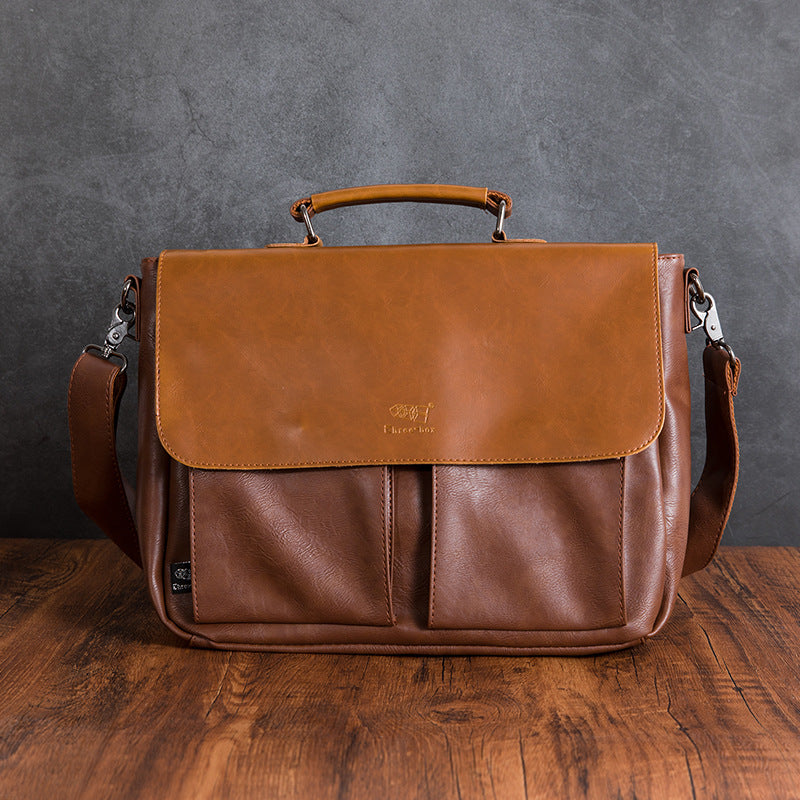 Men's Business Briefcase, Casual Shoulder & Tote Bag
