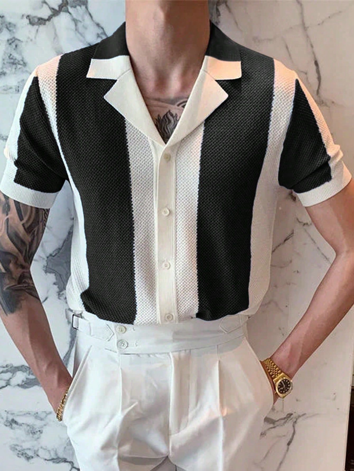 Summer Shirt Collar Sweater