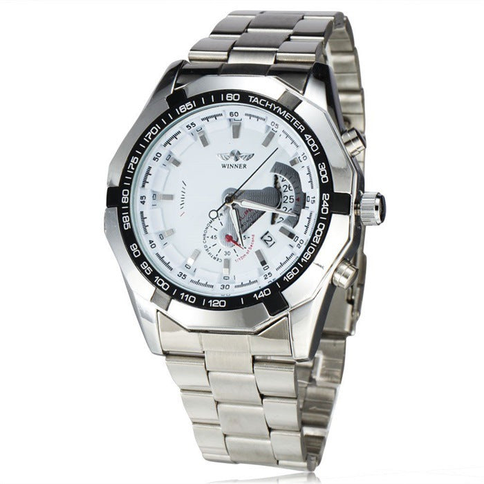 Men's Steel Band Automatic Mechanical Watch