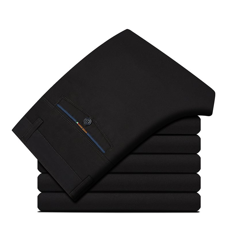 Straight-Leg Pants for Business Middle-Aged and Elderly