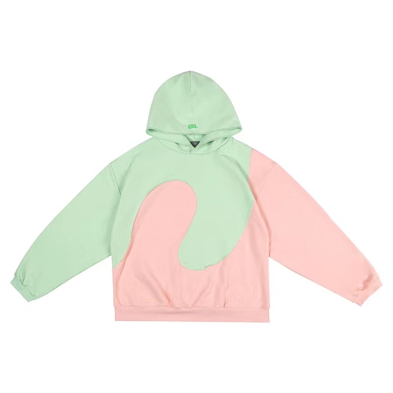 Personalized Hooded Patchwork Sweater for Men