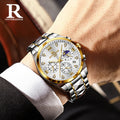 Luxury Waterproof Stainless Steel Quartz Watch (One Piece)
