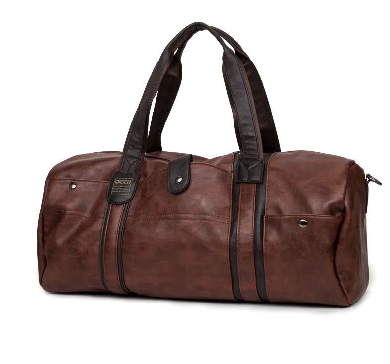Portable Round Cylinder Casual Travel Bag