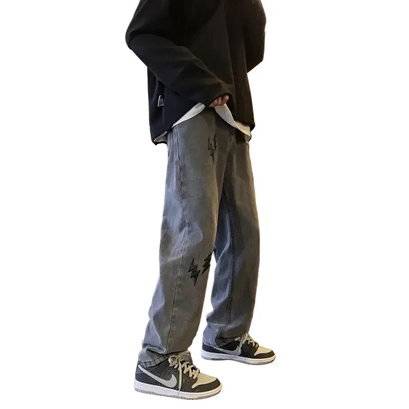 Vintage Smoky Grey Jeans for Men