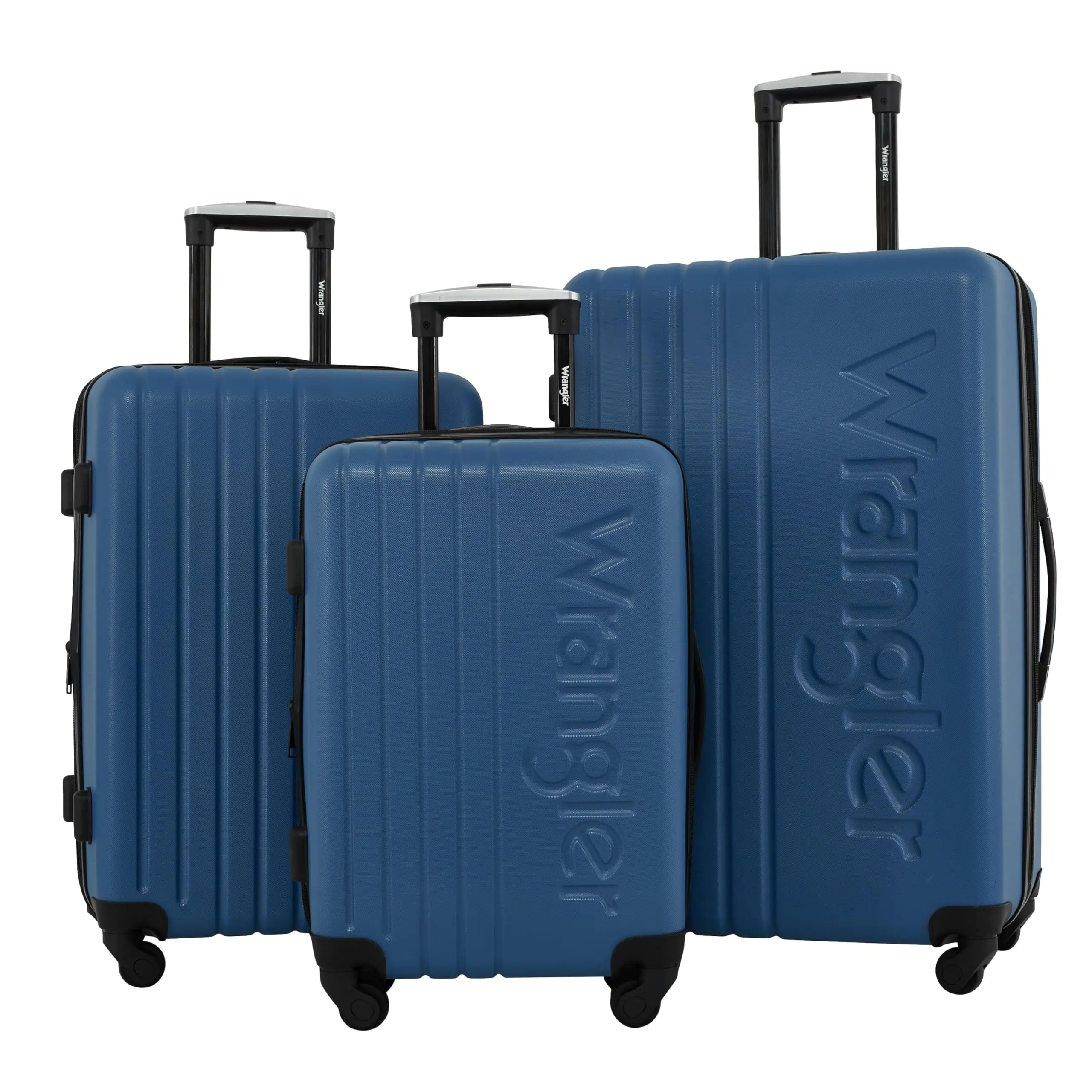 Wrangler Quest Luggage Vallarta Blue 3 Piece Set (28"/24"/20")