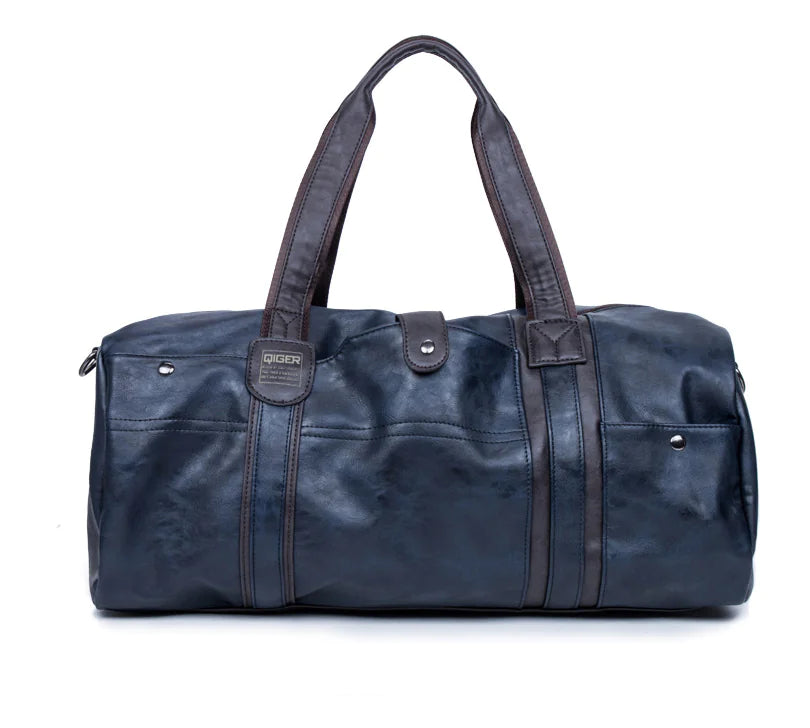 Portable Round Cylinder Casual Travel Bag