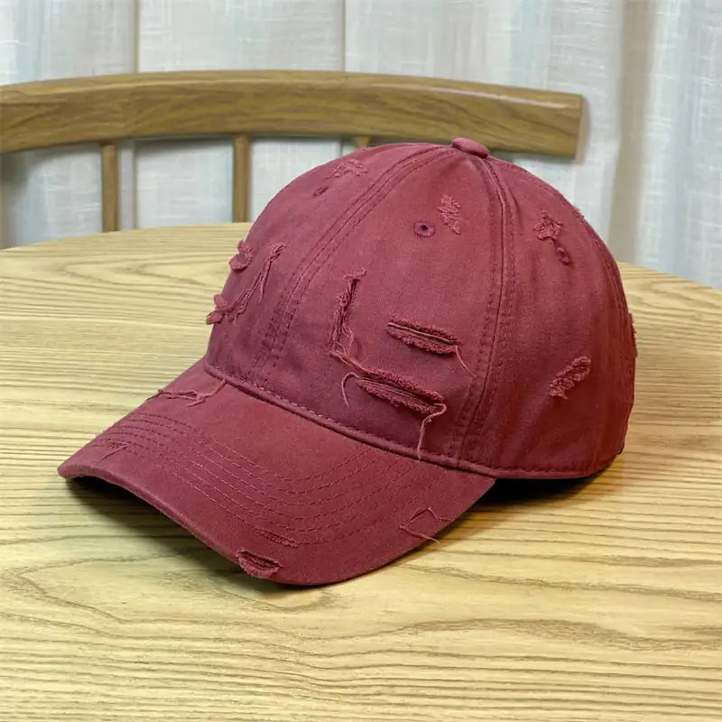 Retro Distressed Baseball Hat for Men