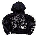 High-Street Letter Print Hoodie