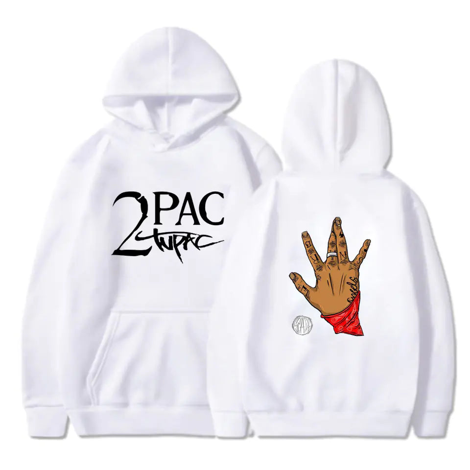 Original  2Pac Printed Pullover Hoodie for Men