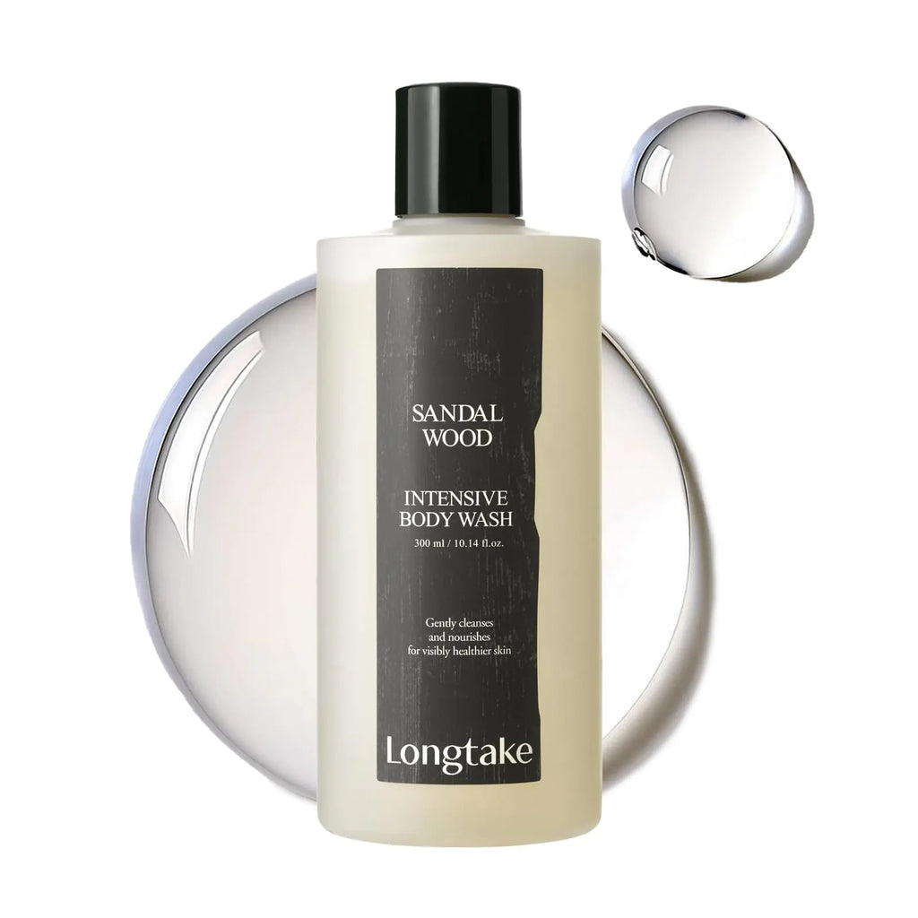 LONGTAKE Sandalwood Intensive Perfume Body Wash 10.1 Fl OzㅣSoothing protectionㅣStrengthening skin barrierㅣHydrating MoisturizingㅣFor All TypesㅣValentines Day Gifts