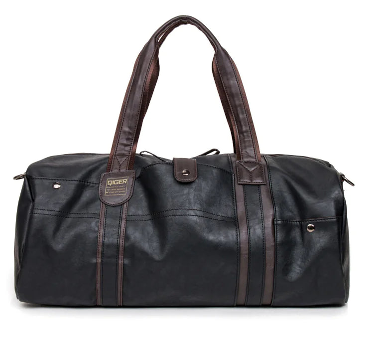 Portable Round Cylinder Casual Travel Bag