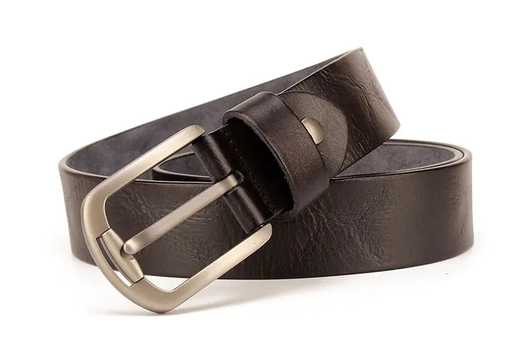 Genuine Leather Vintage Belt for Casual Jeans Wear